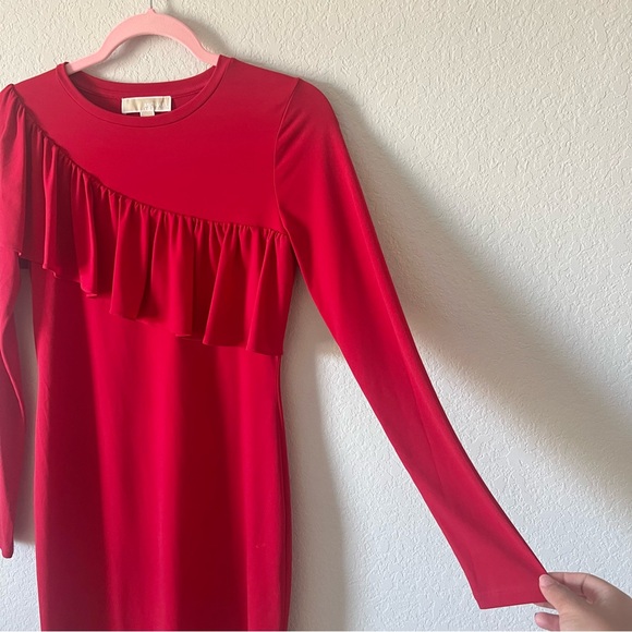 Michael Kors Red Cocktail Dresss - Picture 2 of 4